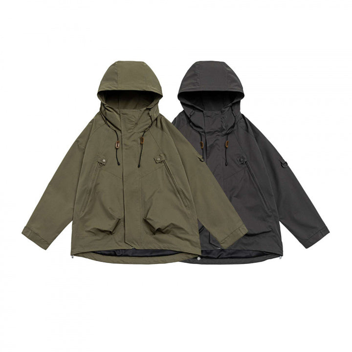 Unisex Oversized Utility Parka with hood, concealed front placket and multifunctional pockets Mune Fashion