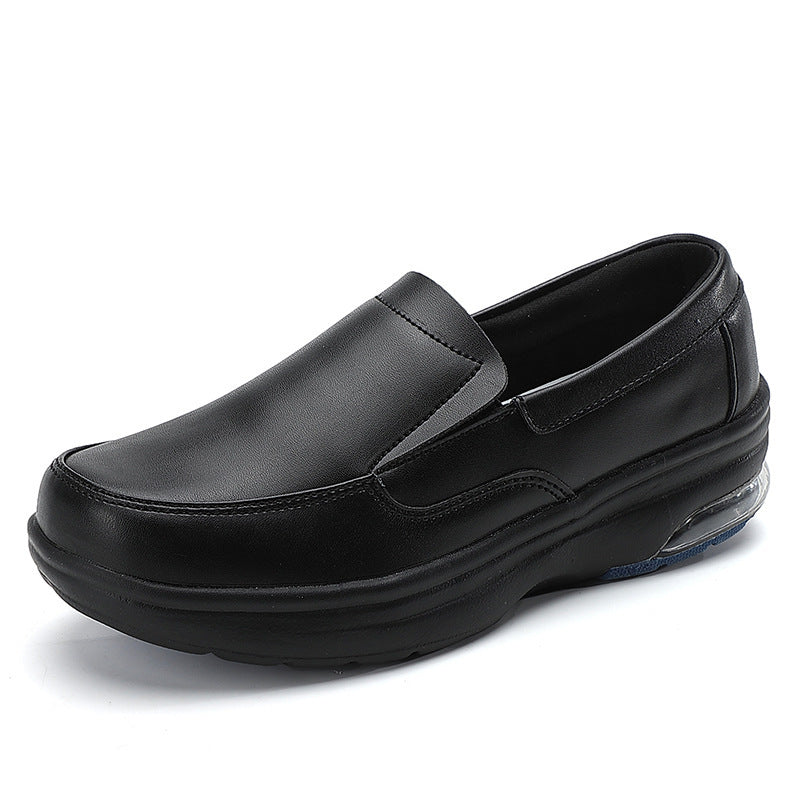 Men's ergonomic clinic slipper for healthcare professionals with air-cushioned heel padding and slip-resistant profile sole Mune Fashion