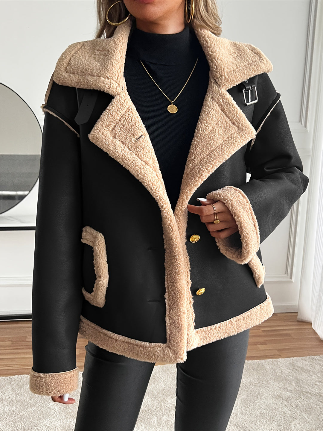 Women's Fashion Teddy Fur Jacket