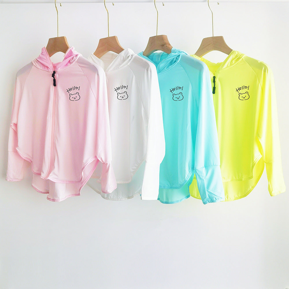 Women Lightweight Hoodie Jacket with Playful Design Mune Fashion
