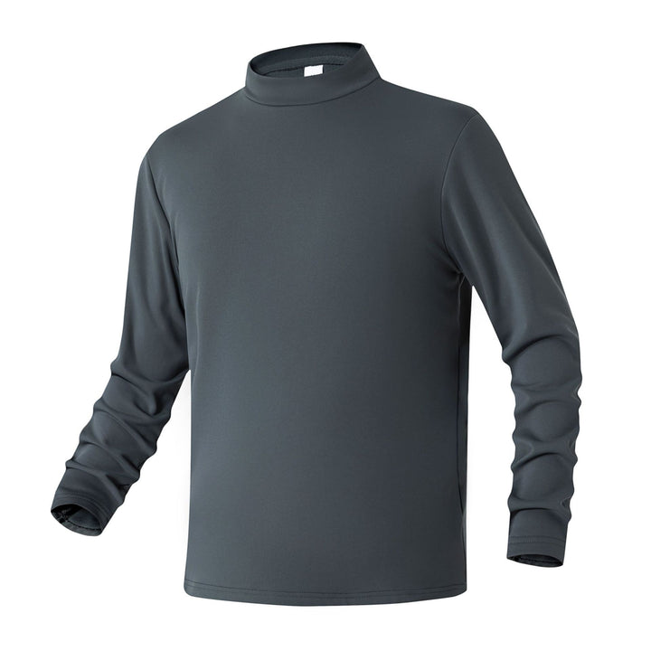Damen Slim-Fit Langarmshirt mit Stehkragen aus funktionalem Jersey Mune Fashion