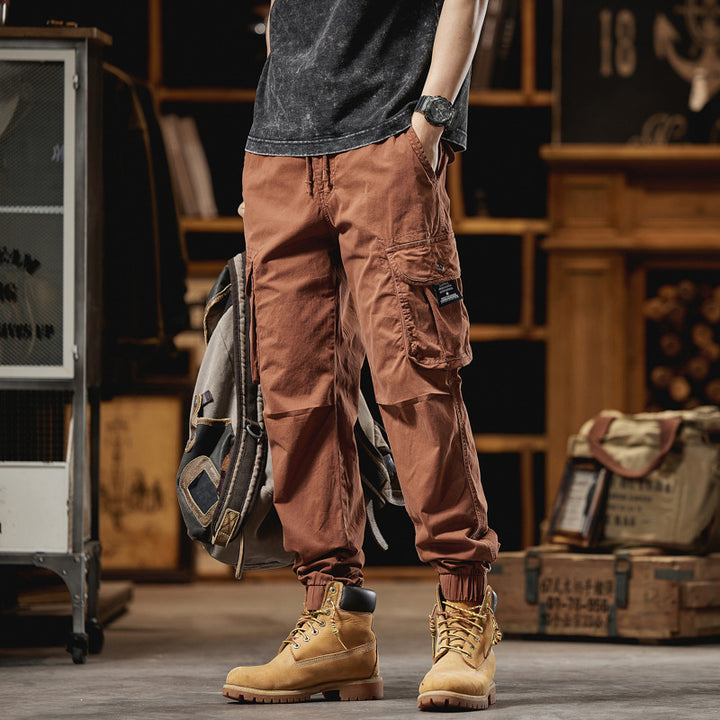 Men's Relaxed-Fit Ripstop Cargo Jogger Pants with D Ring and Multiple Pockets Mune Fashion
