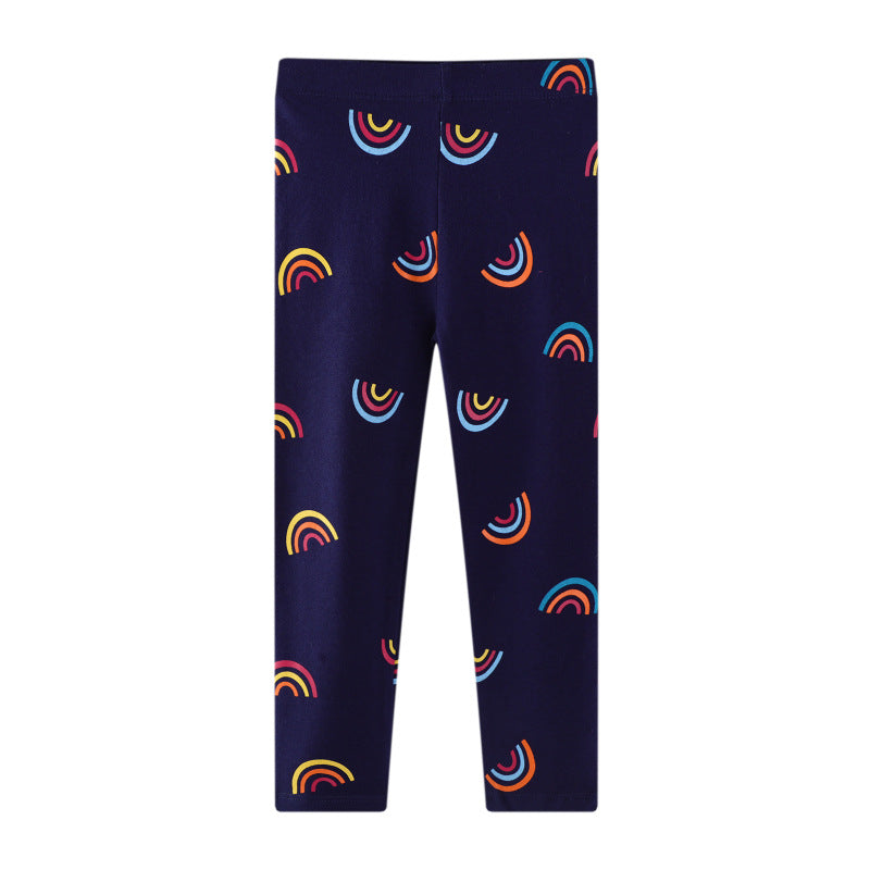Girls leggings with colorful rainbow motif Mune Fashion