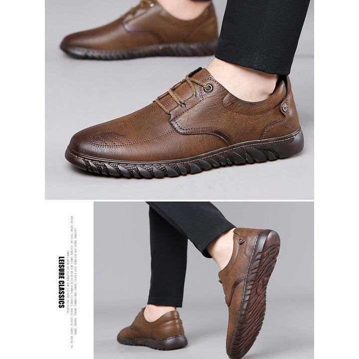 Men's Elegant Leather Sneaker Mune Fashion