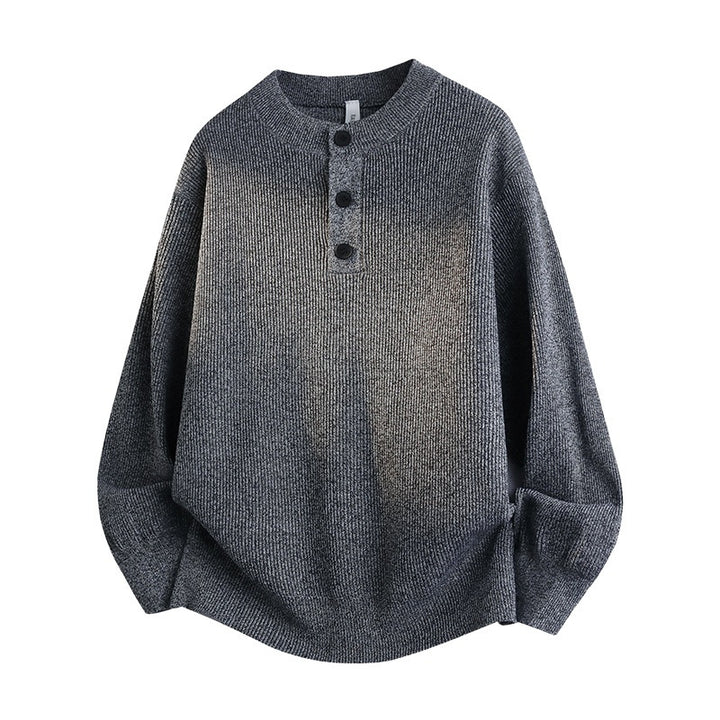 Women Casual Sweaters with Button Placket Mune Fashion
