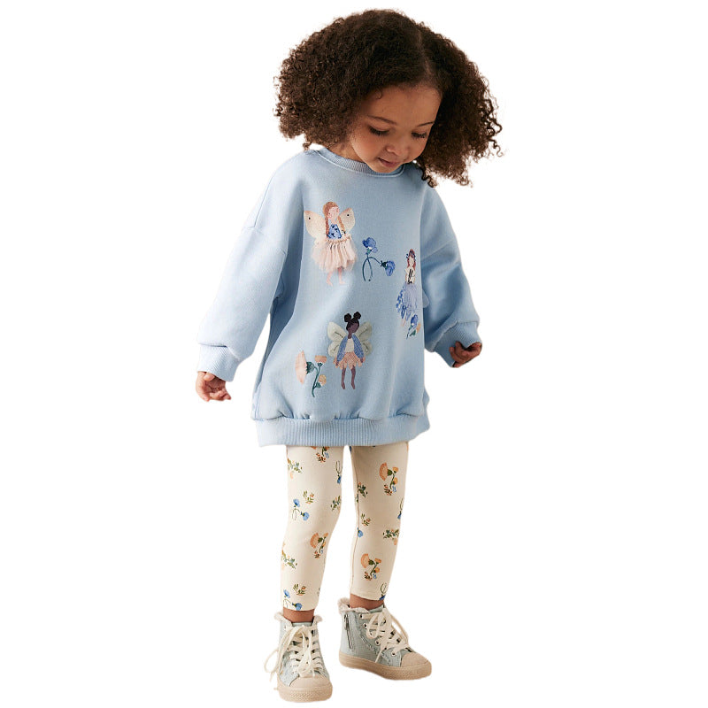 Girls leggings with colorful flower pattern Mune Fashion