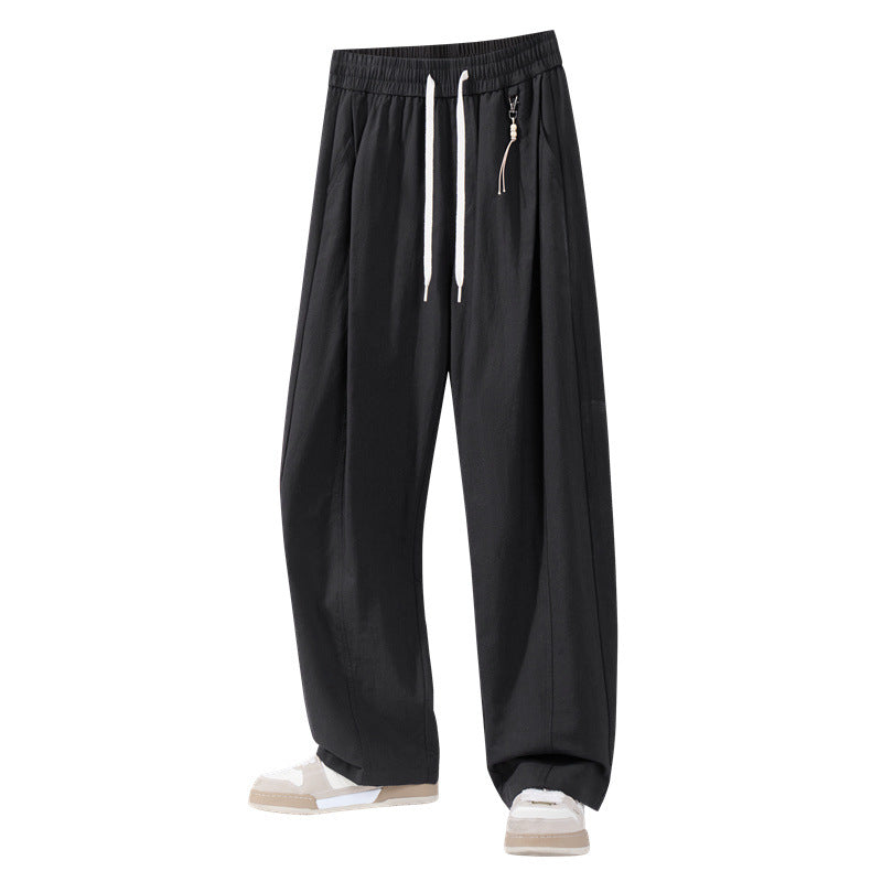 Men's casual pants with elastic waistband and practical pockets Mune Fashion