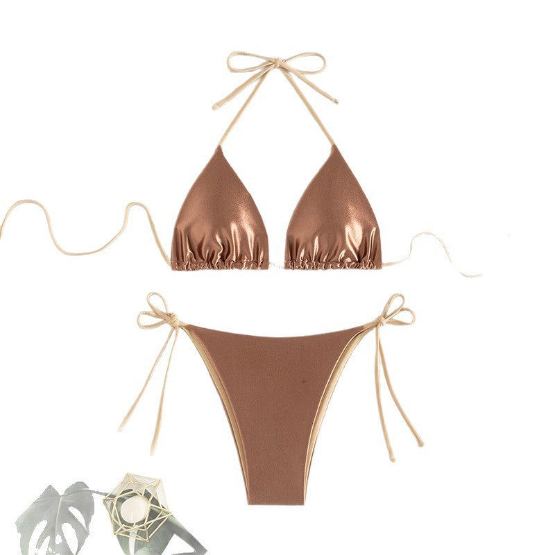 Ladies triangle bikini with elegant lacing optics Mune Fashion