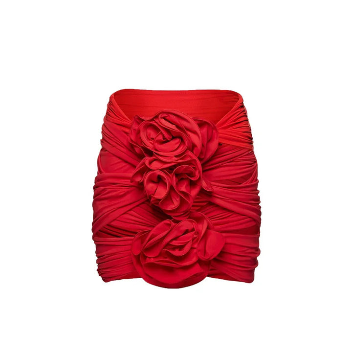 Women Elegant Ruffle Top with Floral Patterns Mune Fashion