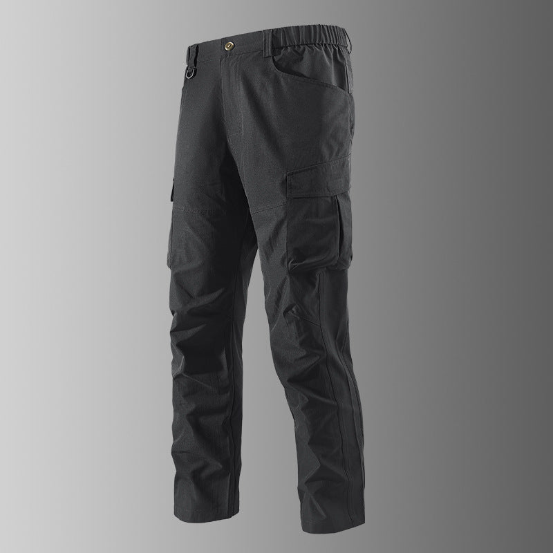 Men's Outdoor Cargo Pants with elastic waistband, pre-shaped knees, and multifunctional pockets Mune Fashion