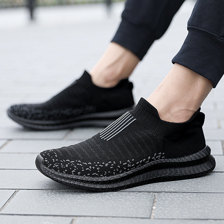 Unisex nan Slip-on knitted trainers with shape-retaining sock shaft, responsive lightweight sole and slip-resistant profile edge Mune Fashion