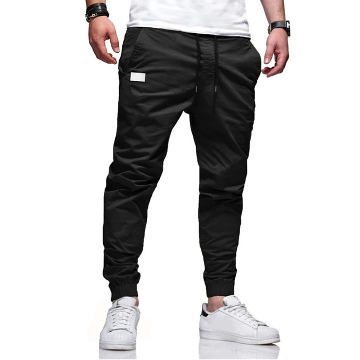 Men's functional cargo jogger pants with tapered leg, elastic waistband, and concealed zip pockets Mune Fashion