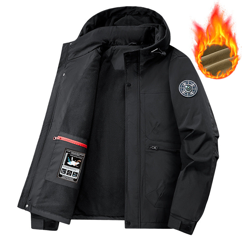 Men's Technical Weather Jacket with Removable Hood Mune Fashion
