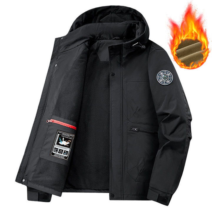 Men's Technical Weather Jacket with Removable Hood Mune Fashion