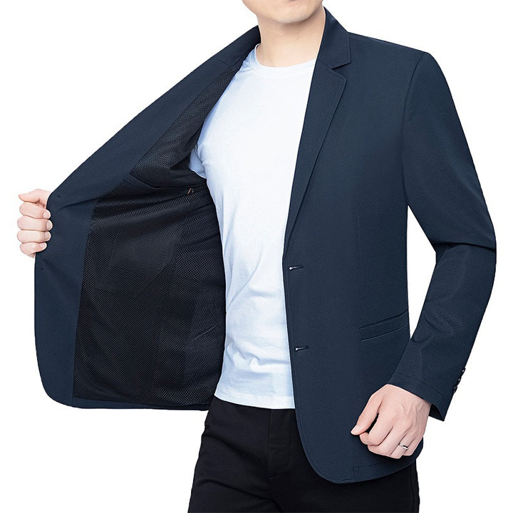Men's Blazer slim fit Business-Casual with breathable mesh lining and stretch Mune Fashion