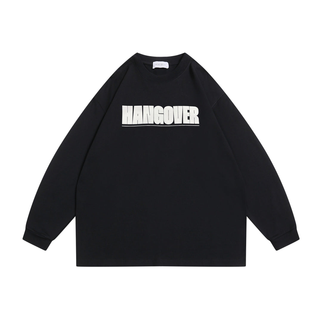 Unisex Oversize sweatshirt with distinctive typo print, ribbed round neck and extended sleeves Mune Fashion