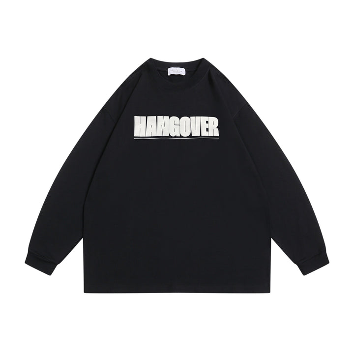Unisex Oversize sweatshirt with distinctive typo print, ribbed round neck and extended sleeves Mune Fashion