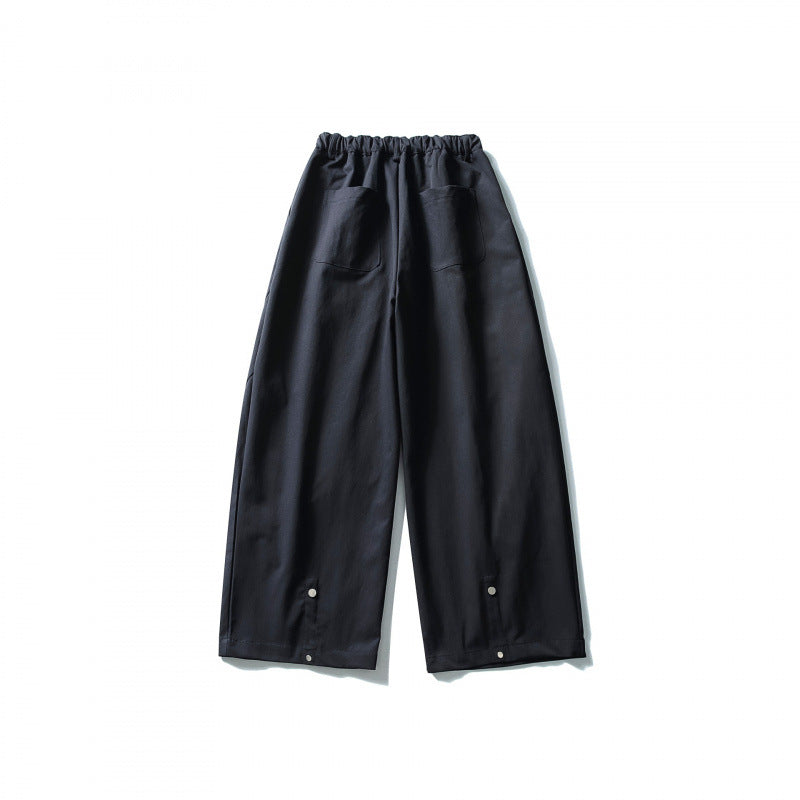 Women's Wide Culotte Pants with High Waist and Elastic Band Mune Fashion
