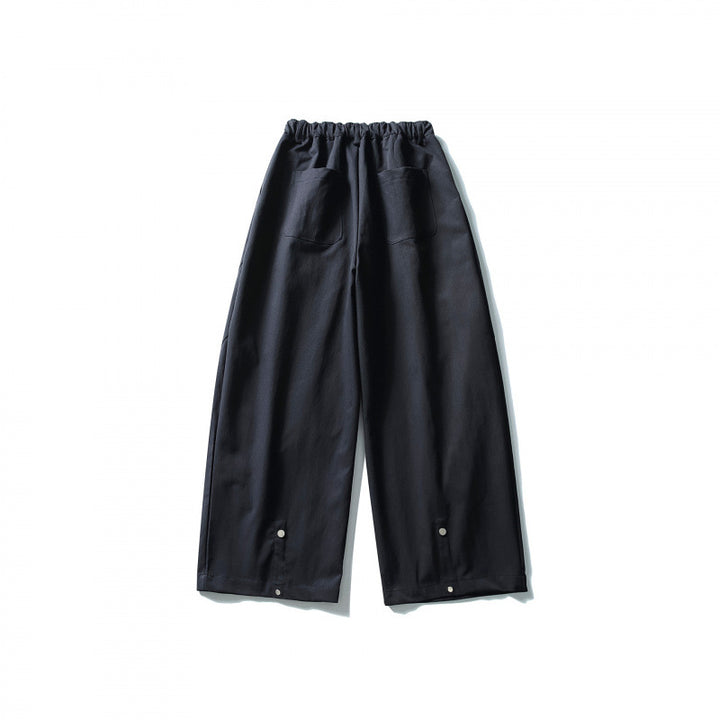 Women's Wide Culotte Pants with High Waist and Elastic Band Mune Fashion
