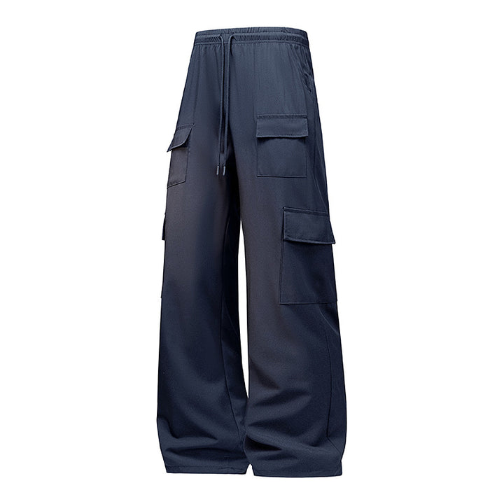 Men's Fashion Cargo Pants with Elastic Waistband and Practical Pockets Mune Fashion