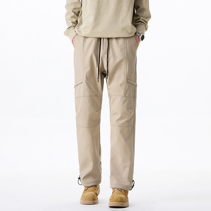 Men's Technical Utility Cargo Pants with Reinforced Knee Panels and Adjustable Hem Mune Fashion