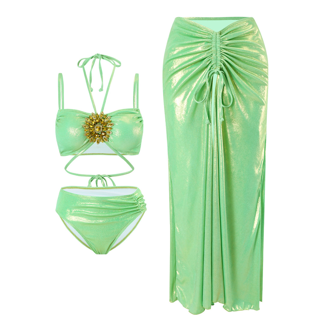 Ladies swimsuit with refined jewelry element Mune Fashion