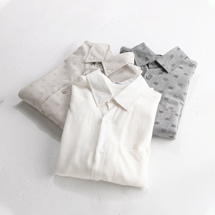 Men's Lightweight Structured Shirt with Chest Pocket and Relaxed Fit Mune Fashion