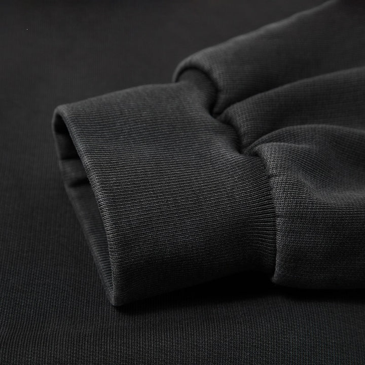 Men's Oversized Hoodie Jacket with Full Zipper, Fleece Lined, Kangaroo Pockets & Ribbed Cuffs Mune Fashion