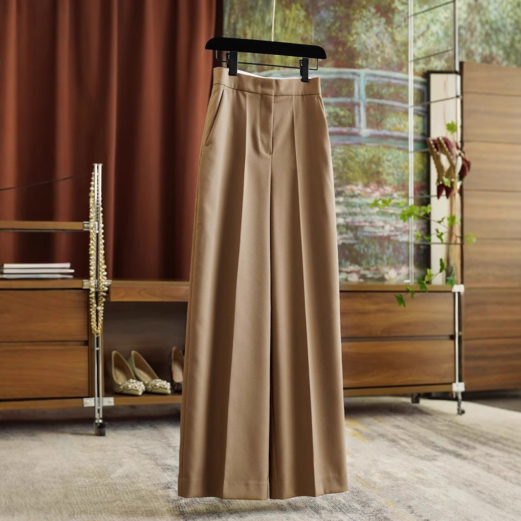 Ladies Elegant and Comfortable Wide Fabric Pants Drune