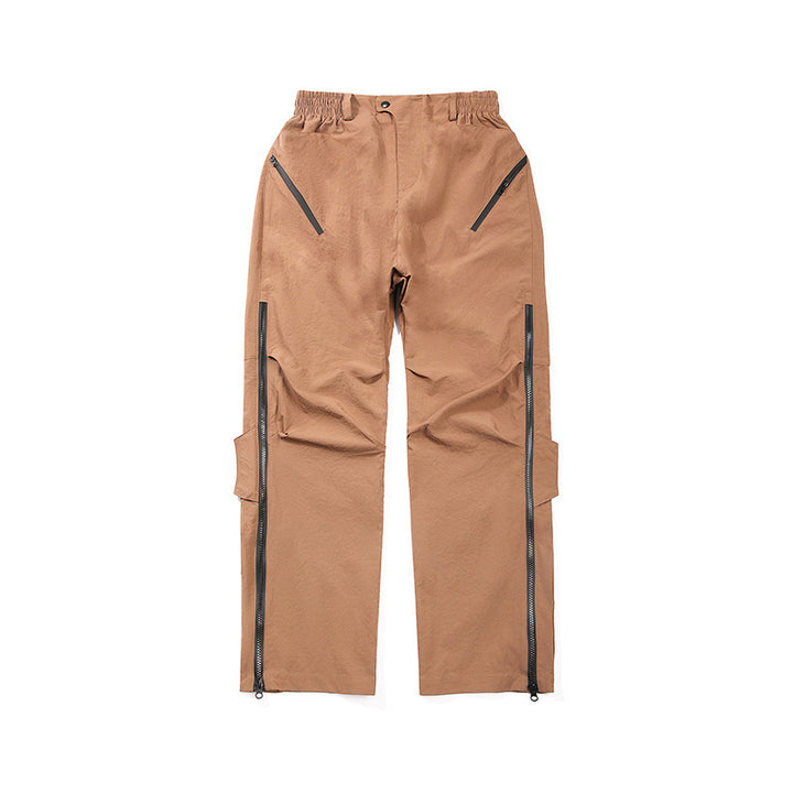 Men's Multifunctional Tech Cargo Pants with Side Zippers, Elastic Waistband and Tactical Flap Pockets Mune Fashion