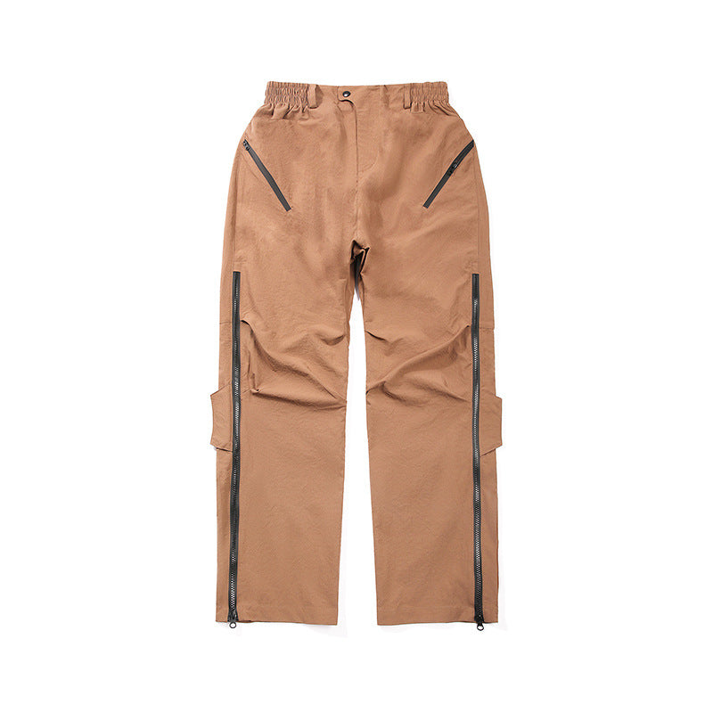 Men's Multifunctional Tech Cargo Pants with Side Zippers, Elastic Waistband and Tactical Flap Pockets Mune Fashion