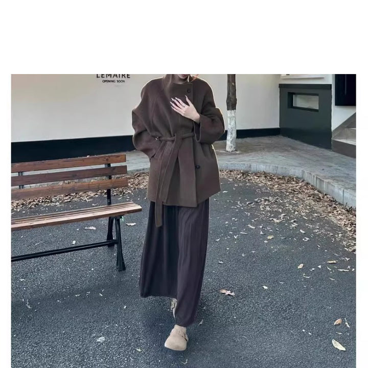 Women Fashionable Oversized Wool Jacket Mune Fashion