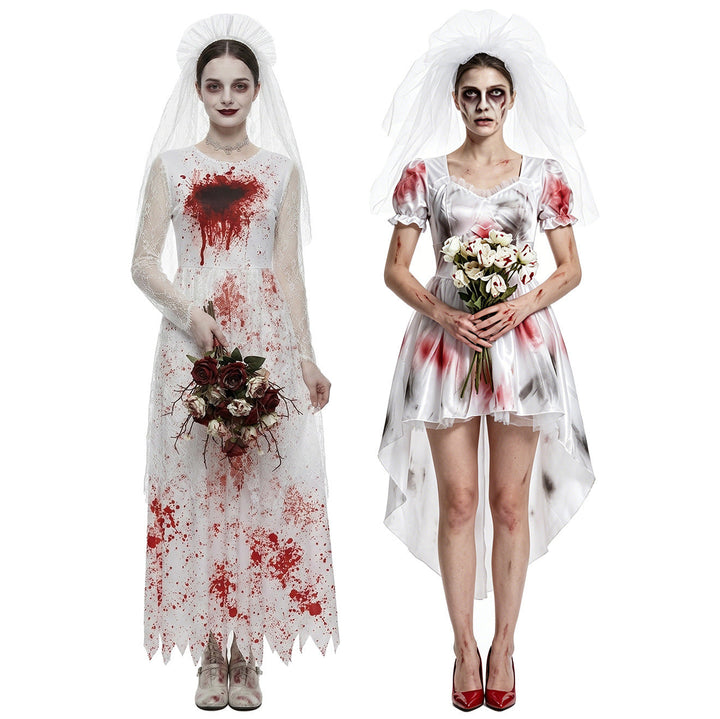 Women Scary Wedding Bride Dress Mune Fashion