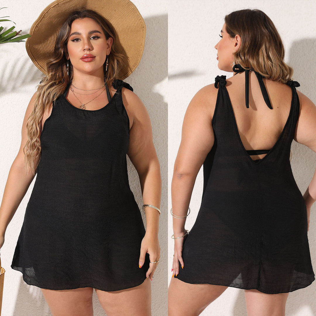 Women airy beach dress with special strap details Mune Fashion
