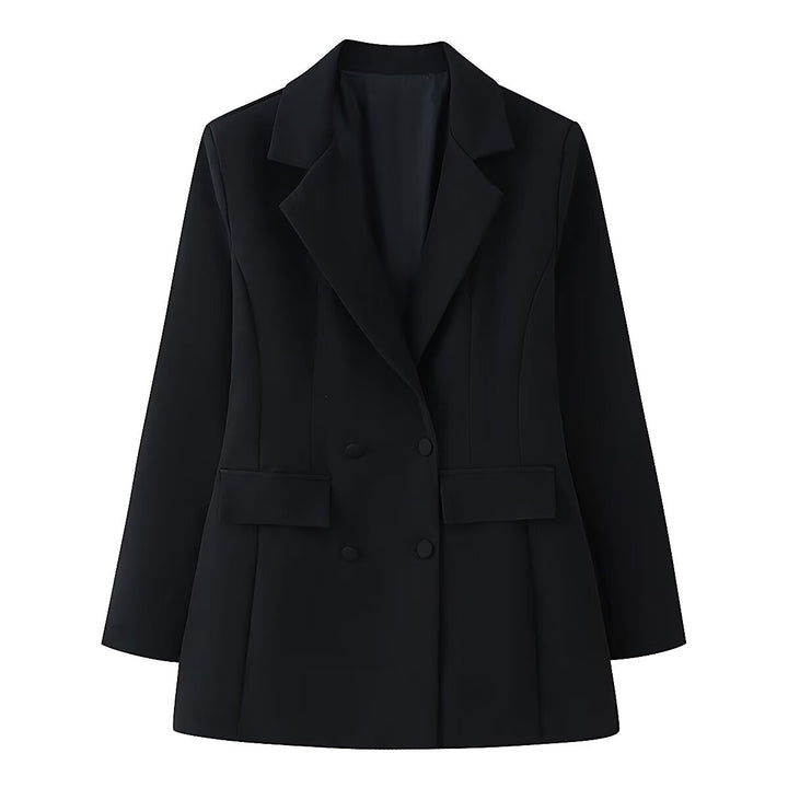 Women's tailored double-breasted blazer with patch pockets and Viennese seams Mune Fashion