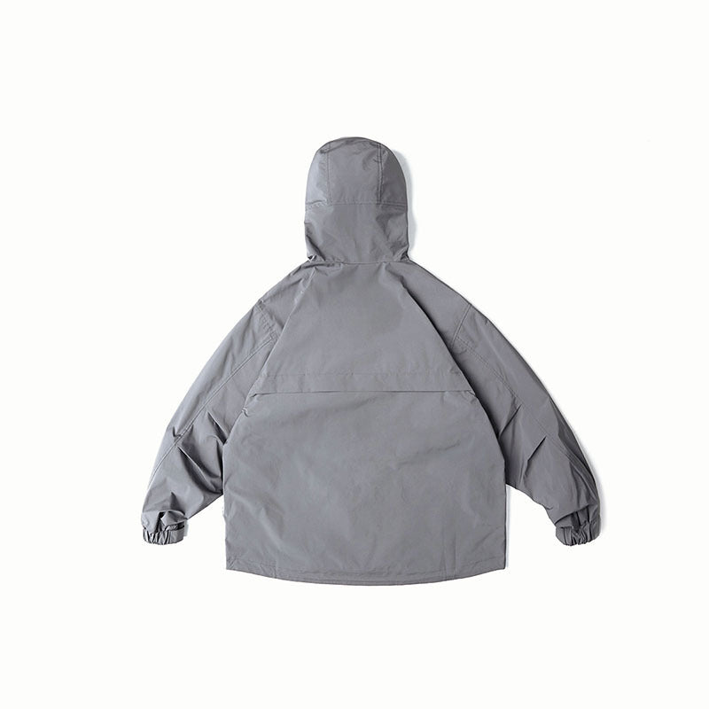 Unisex Water-Repellent Oversize Parka Jacket with Hood and Multifunctional Pockets Mune Fashion