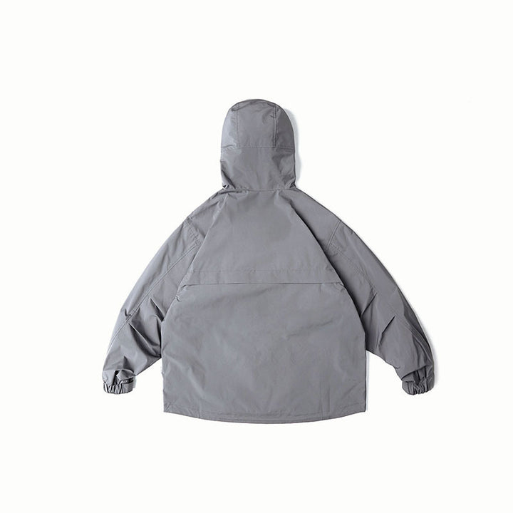 Unisex Water-Repellent Oversize Parka Jacket with Hood and Multifunctional Pockets Mune Fashion
