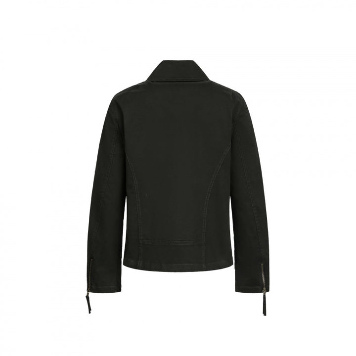 Men's Asymmetrical Biker Jacket with Diagonal Metal Zipper Mune Fashion