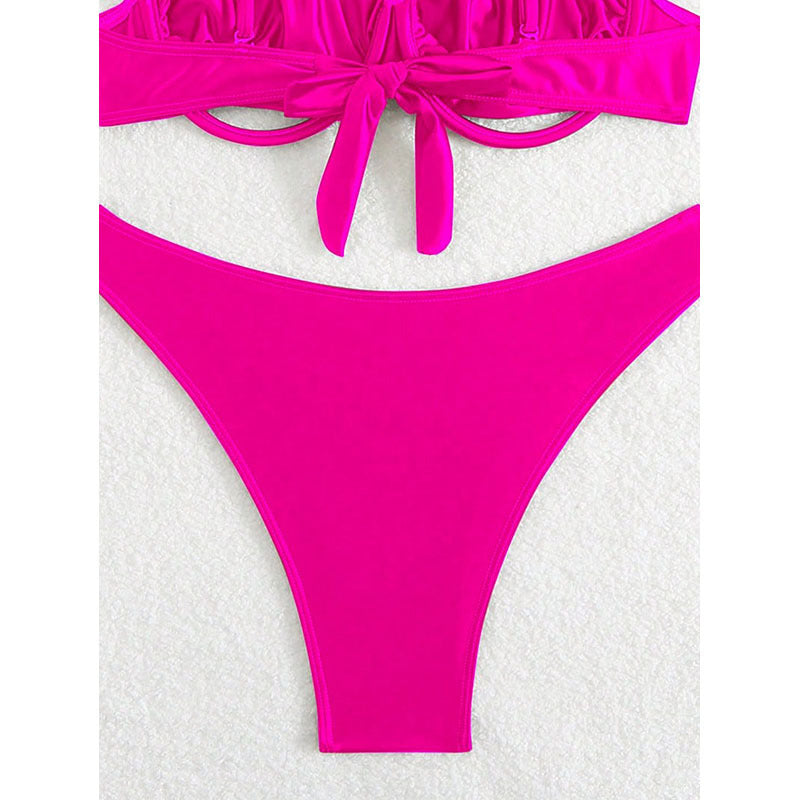Women Push-Up Bikini Set with Elegant Ring Detail Mune Fashion