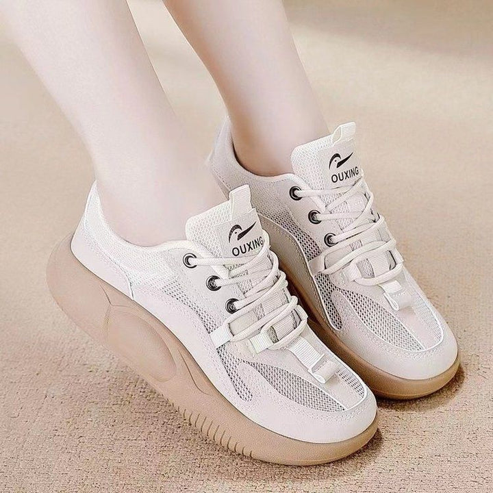 Women's Sporty Sneakers with Breathable Mesh Upper and Comfortable Sole Mune Fashion