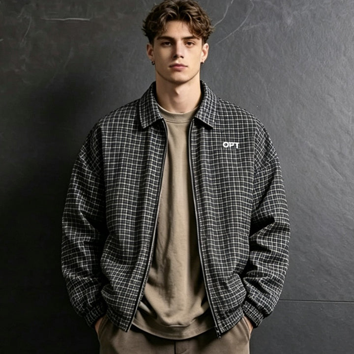 Men's Checked Utility Jacket Mune Fashion