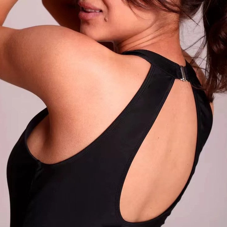Women One-Piece Swimsuit with Transparent Inserts Mune Fashion