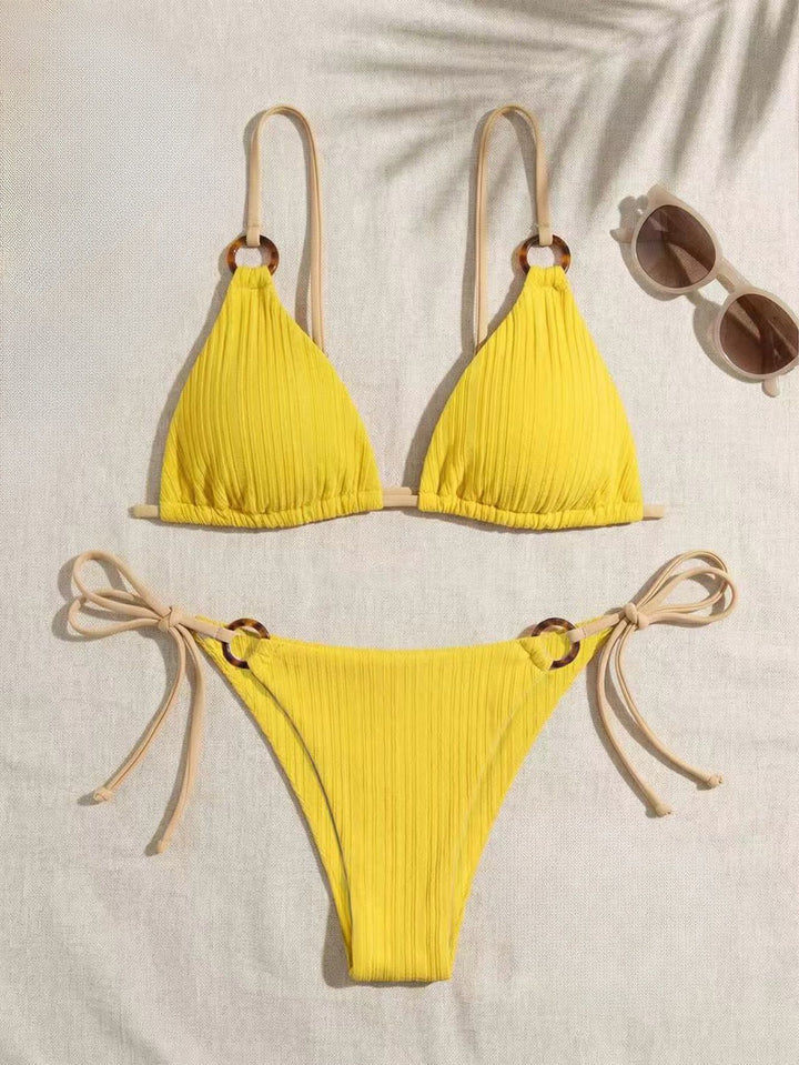 Ladies triangle bikini with adjustable strap Mune Fashion