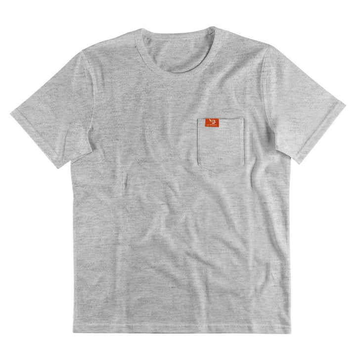 Men's single jersey short-sleeve shirt with patch chest pocket, reinforced seams, and round neckline Mune Fashion