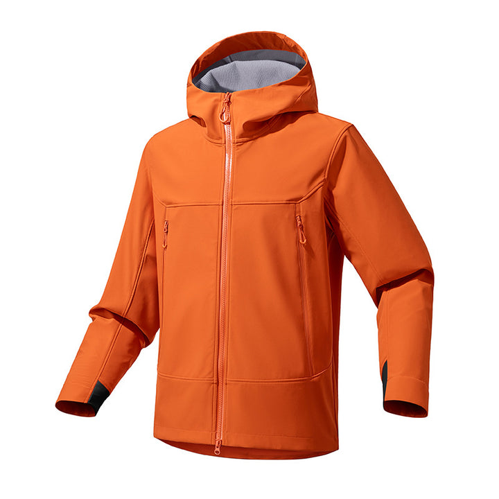 Women Breathable Softshell Hoodie with Water-Repellent Membrane and Two-Way Zipper Mune Fashion