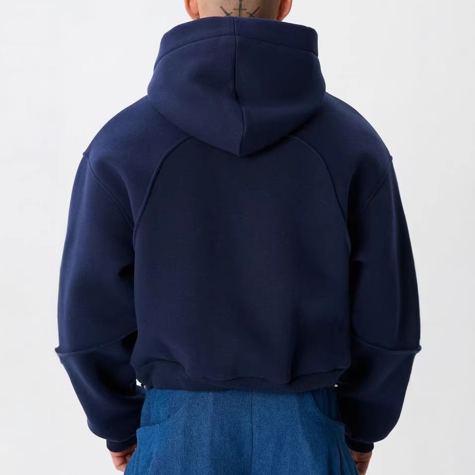 Women's stylish zip hoodie with oversized fit