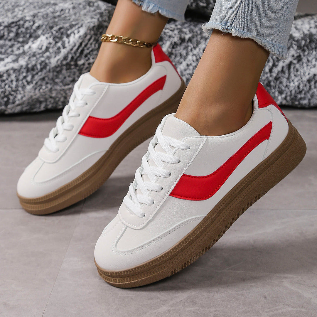Women's sporty sneakers with fashionable color contrast and slip-resistant sole Mune Fashion