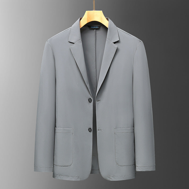 Men's Lightweight Unlined Travel Blazer with Stretch and Patch Pockets Mune Fashion