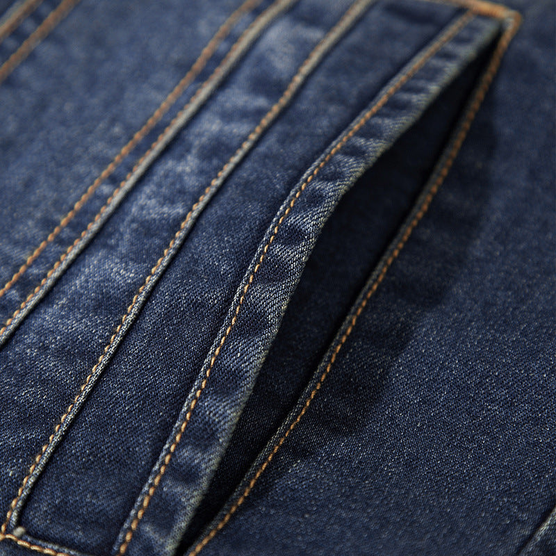 Men's denim jacket with fleece lining Mune Fashion