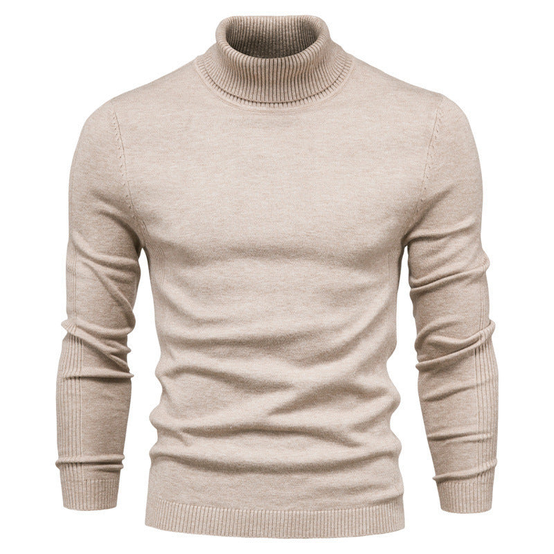 Men's Fashionable Turtleneck Sweater Made Of Fine Merino Wool Mune